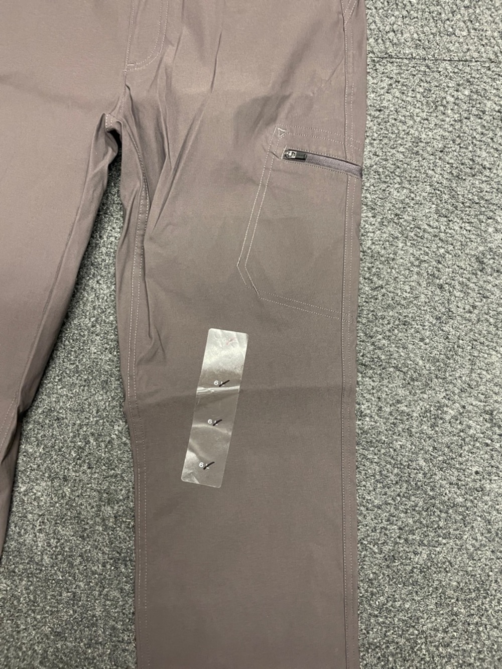 Eddie Bauer Womens Hiking Rip stop mocha gray pants NWOT size 6 - Picture 3 of 4